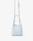 HOLLACE MINI TOTE WOVEN FAUX SUEDE BLUE - REMI/REID