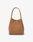 HOLLACE MINI TOTE WOVEN FAUX SUEDE CAMEL - REMI/REID