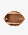 HOLLACE MINI TOTE WOVEN FAUX SUEDE CAMEL - REMI/REID