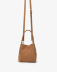 HOLLACE MINI TOTE WOVEN FAUX SUEDE CAMEL - REMI/REID