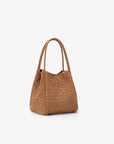 HOLLACE MINI TOTE WOVEN FAUX SUEDE CAMEL - REMI/REID