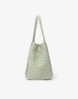 HOLLACE MINI TOTE WOVEN FAUX SUEDE CELADON - REMI/REID