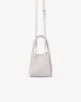 HOLLACE MINI TOTE WOVEN FAUX SUEDE CREAM - REMI/REID
