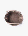 HOLLACE MINI TOTE WOVEN FAUX SUEDE DARK TAUPE - REMI/REID