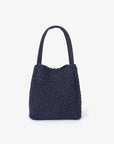 HOLLACE MINI TOTE WOVEN FAUX SUEDE NAVY - REMI/REID