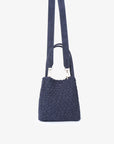 HOLLACE MINI TOTE WOVEN FAUX SUEDE NAVY - REMI/REID