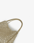 HOLLACE MINI TOTE WOVEN HI SHINE PLATINUM - REMI/REID