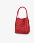 HOLLACE MINI TOTE WOVEN RED - REMI/REID
