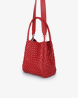 HOLLACE MINI TOTE WOVEN RED - REMI/REID