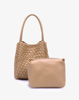 HOLLACE MINI TOTE WOVEN TAUPE - REMI/REID