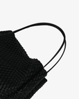 HOLLACE NORTH SOUTH TOTE WOVEN BLACK - REMI/REID