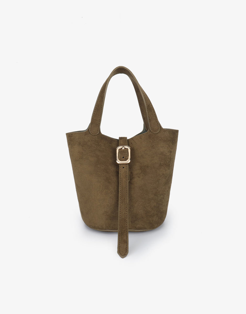 Lumignon suède bijou op ルミニョン joya-bucket-mini-faux-suede-