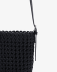 KALANI WOVEN BUCKET BAG MINI BLACK - REMI/REID