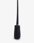 KALANI WOVEN BUCKET BAG MINI BLACK - REMI/REID