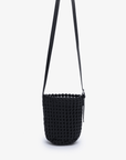 KALANI WOVEN BUCKET BAG MINI BLACK - REMI/REID