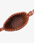 KALANI WOVEN BUCKET BAG MINI BROWN - REMI/REID