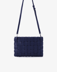 LINDY CLUTCH WOVEN LARGE NAVY - REMI/REID