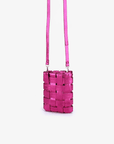 LINDY WOVEN CELLPHONE HI SHINE METALLIC MAGENTA - REMI/REID