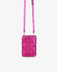 LINDY WOVEN CELLPHONE HI SHINE METALLIC MAGENTA - REMI/REID