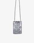 LINDY WOVEN CELLPHONE HI SHINE METALLIC SILVER - REMI/REID