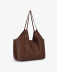 MAZIE TOTE LARGE BROWN - REMI/REID
