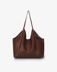 MAZIE TOTE LARGE BROWN - REMI/REID