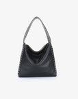 PASCAL SHOULDER STUDDED VEGAN BLACK GOLD - REMI/REID