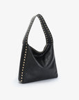PASCAL SHOULDER STUDDED VEGAN BLACK GOLD - REMI/REID