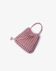 PERRIE BUCKET MINI WOVEN SQUARE BALLET PINK - REMI/REID