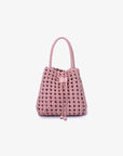 PERRIE BUCKET MINI WOVEN SQUARE BALLET PINK - REMI/REID