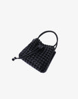 PERRIE BUCKET MINI WOVEN SQUARE BLACK - REMI/REID