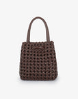 PERRIE BUCKET MINI WOVEN SQUARE ESPRESSO - REMI/REID