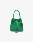 PERRIE BUCKET MINI WOVEN SQUARE GREEN - REMI/REID