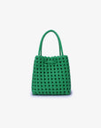 PERRIE BUCKET MINI WOVEN SQUARE GREEN - REMI/REID