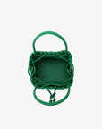 PERRIE BUCKET MINI WOVEN SQUARE GREEN - REMI/REID