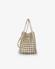 PERRIE BUCKET MINI WOVEN SQUARE HI SHINE PLATINUM - REMI/REID