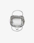 PERRIE BUCKET MINI WOVEN SQUARE HI SHINE SILVER - REMI/REID
