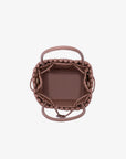 PERRIE BUCKET MINI WOVEN SQUARE LIGHT TAN - REMI/REID