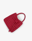 PERRIE BUCKET MINI WOVEN SQUARE MAGENTA - REMI/REID