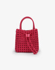 PERRIE BUCKET MINI WOVEN SQUARE MAGENTA - REMI/REID