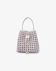 PERRIE BUCKET MINI WOVEN SQUARE OFF WHITE - REMI/REID