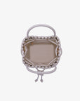 PERRIE BUCKET MINI WOVEN SQUARE OFF WHITE - REMI/REID