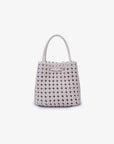 PERRIE BUCKET MINI WOVEN SQUARE OFF WHITE - REMI/REID