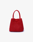 PERRIE BUCKET MINI WOVEN SQUARE RED - REMI/REID