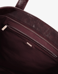 PLAISIR TOTE WAXED XL OXBLOOD - REMI/REID