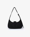 SANA SHOULDER FAUX SUEDE BLACK - REMI/REID