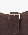 SANA SHOULDER FAUX SUEDE CHOCOLATE - REMI/REID