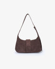 SANA SHOULDER FAUX SUEDE CHOCOLATE - REMI/REID
