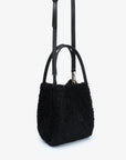 HOLLACE MINI TOTE SHEARLING BLACK - REMI/REID