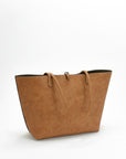DEPARTURE TOTE LINEN TEXTURE CAMEL/OLIVE